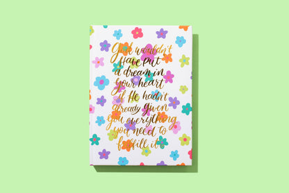 Hardcover Notebook - Spiritual - Floral