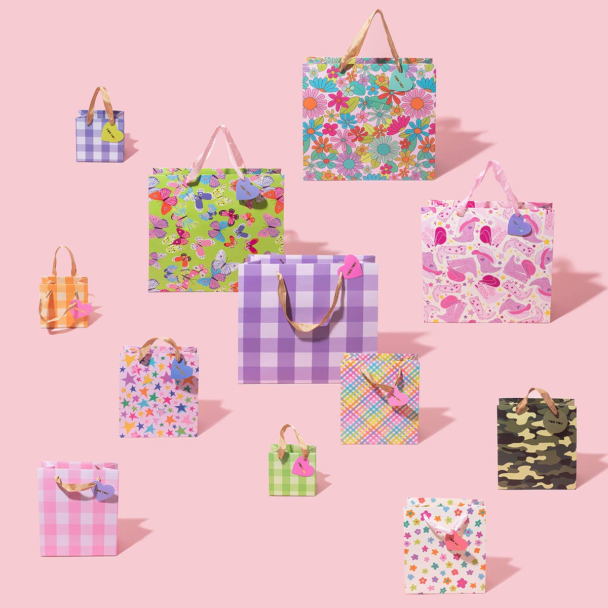 Gift Bags - Let's Go Girl - Assorted Sizes to Choose From