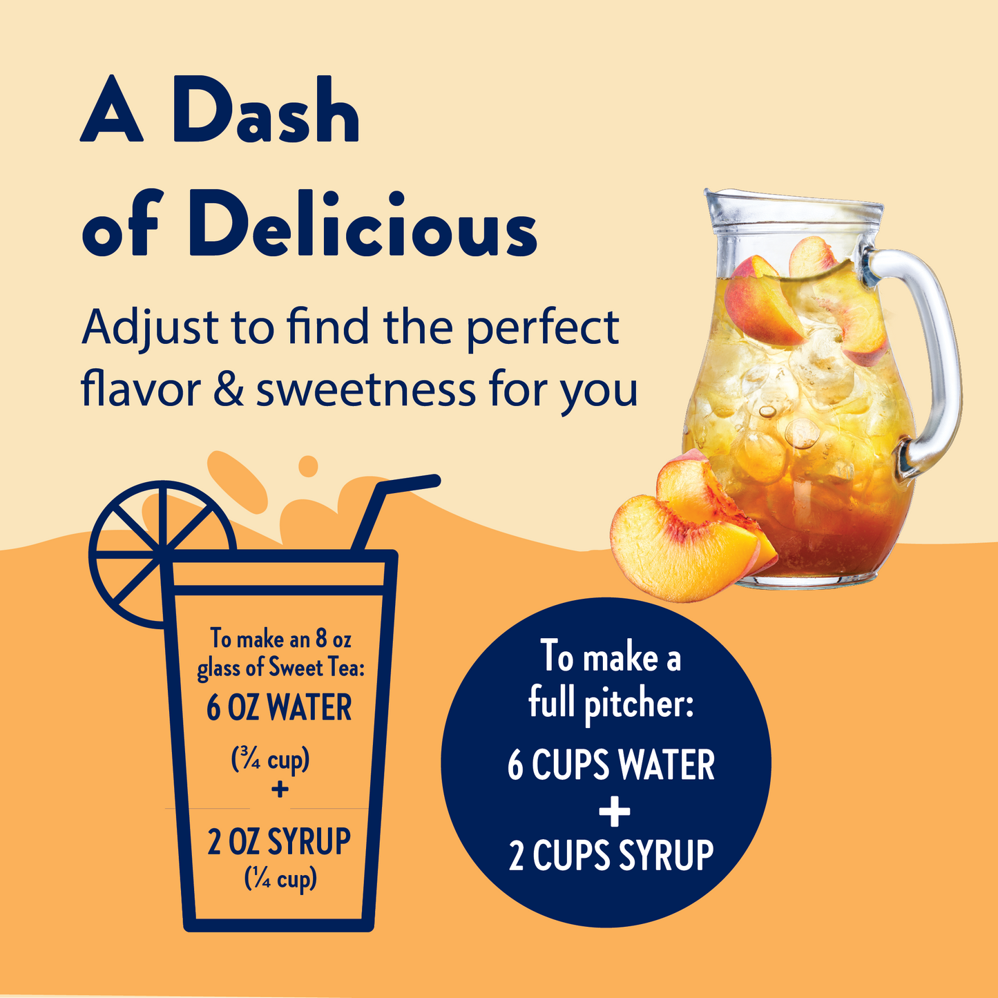 Sugar Free Peach Tea Syrup Concentrate