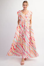 Bright Abstract Maxi Dress