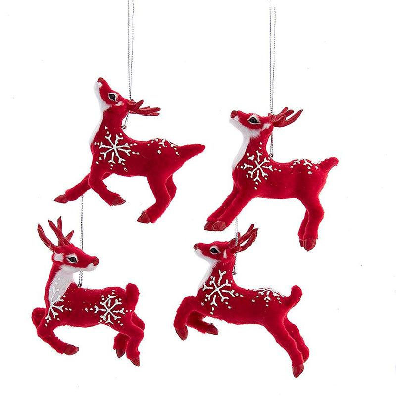 Deer With Snowflakes Ornaments