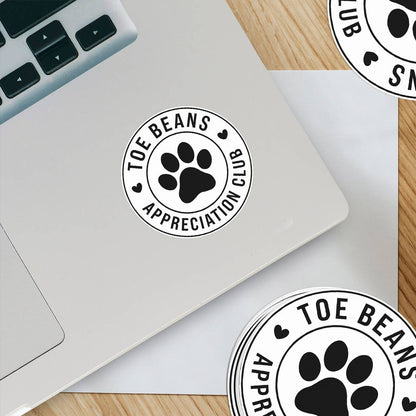 Toe Beans Appreciation Club Sticker