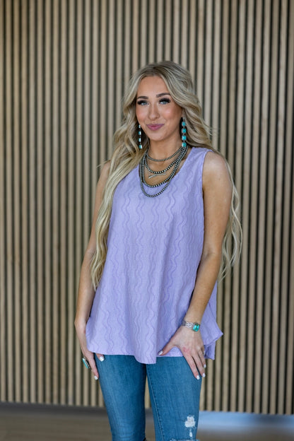 Textured Sleeveless Tank