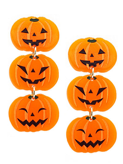 3 Pumpkin Earrings