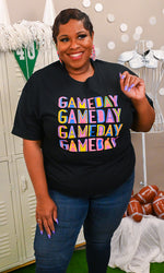 Neon Game Day Graphic T-Shirt