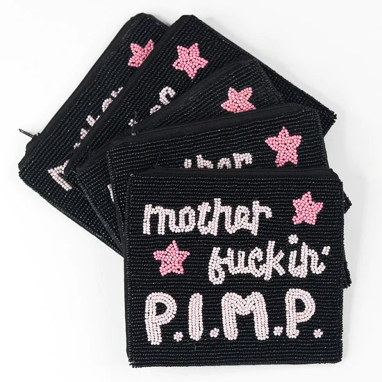 Mother Fucking PIMP Seed Bead Bags