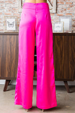 Hot Pink Satin Pants