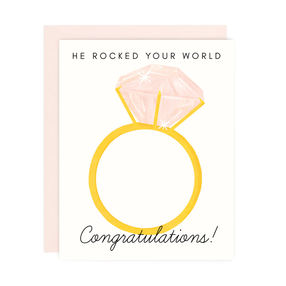 He Rocked Your World Greeting Card