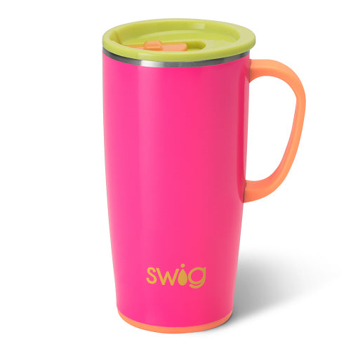 Tutti Frutti 22 oz Handled Travel Mug - SWIG