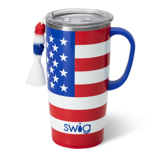 All American 22 oz Handled Travel Mug - SWIG  ( Pre Order March Ship)