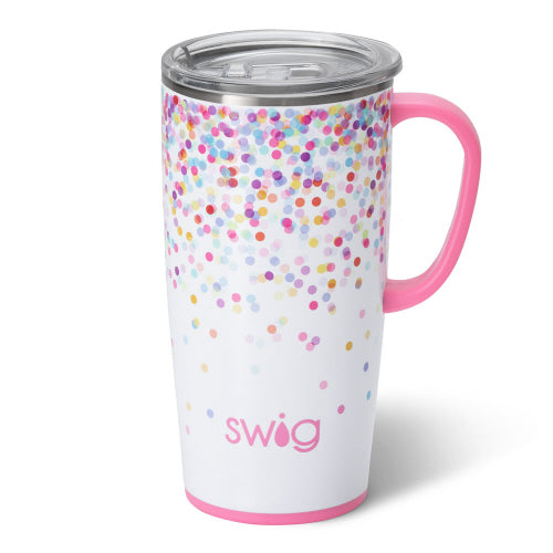 Confetti 22 oz Handled Travel Mug - SWIG