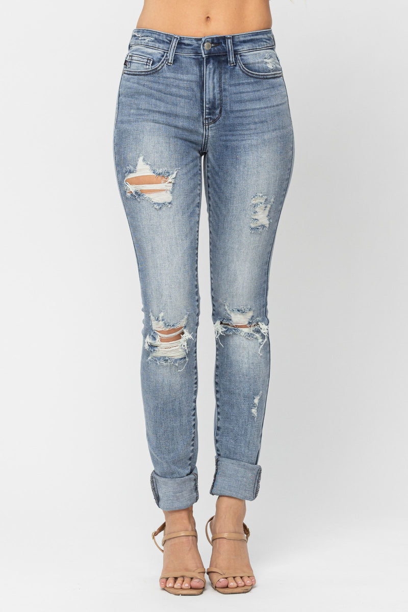 Tall Destroyed Skinny - Judy Blue 82406