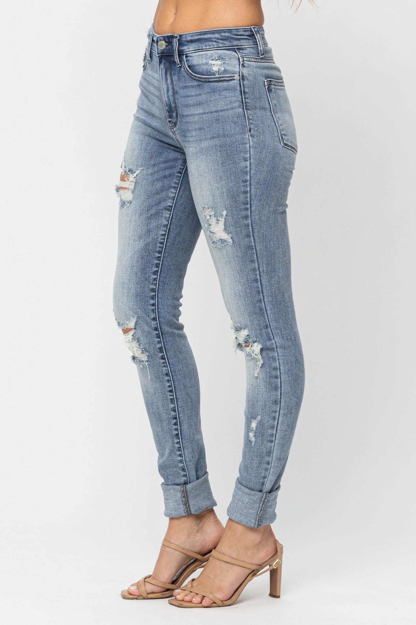 Tall Destroyed Skinny - Judy Blue 82406