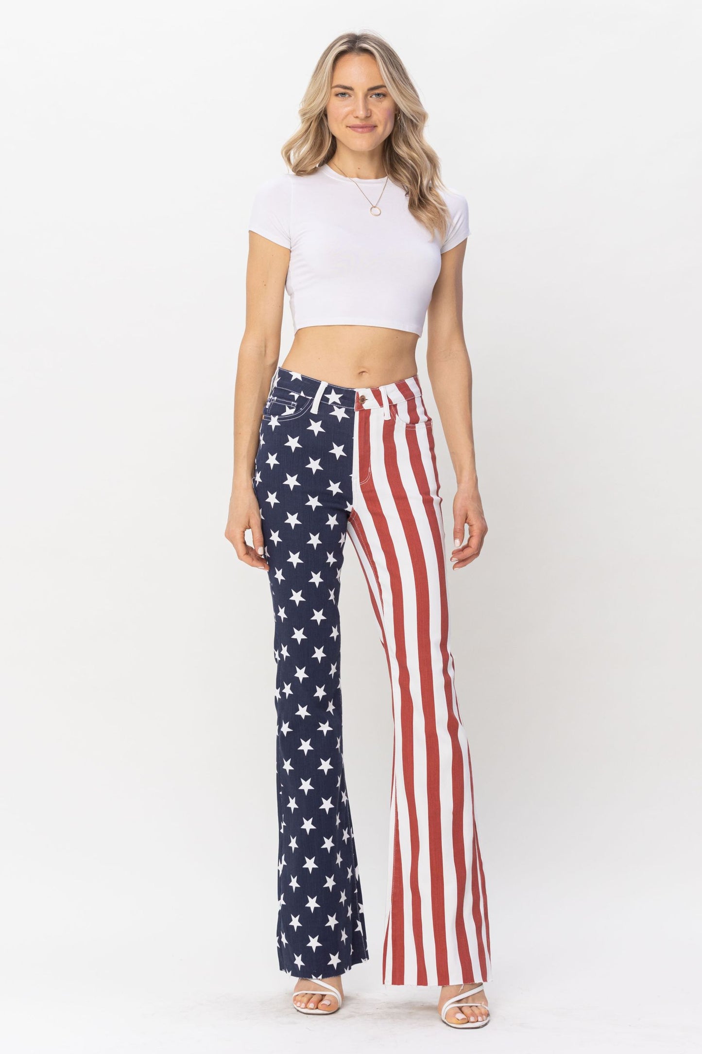 High Waist American Flag Flare - Judy Blue 88560
