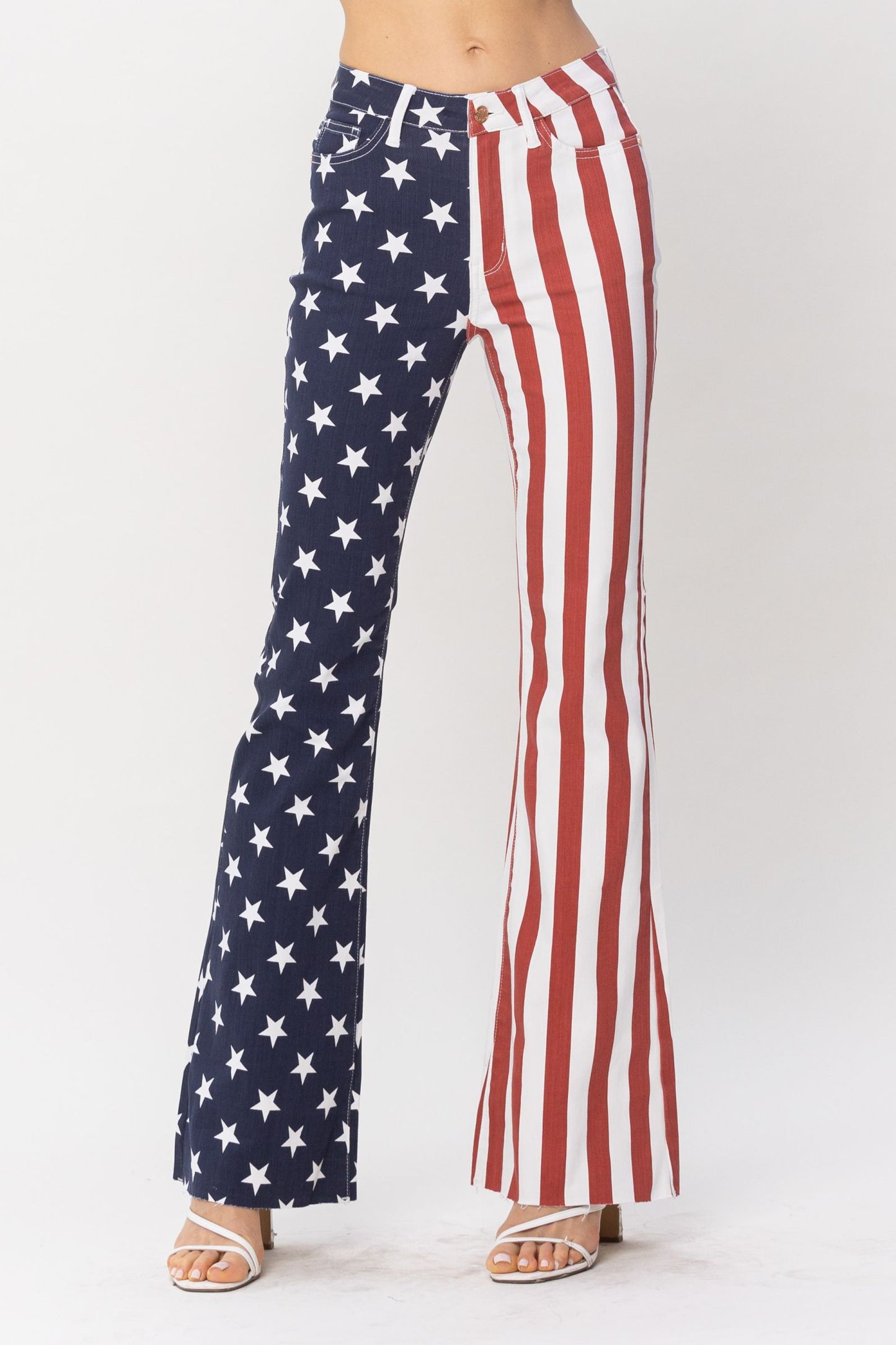 High Waist American Flag Flare - Judy Blue 88560