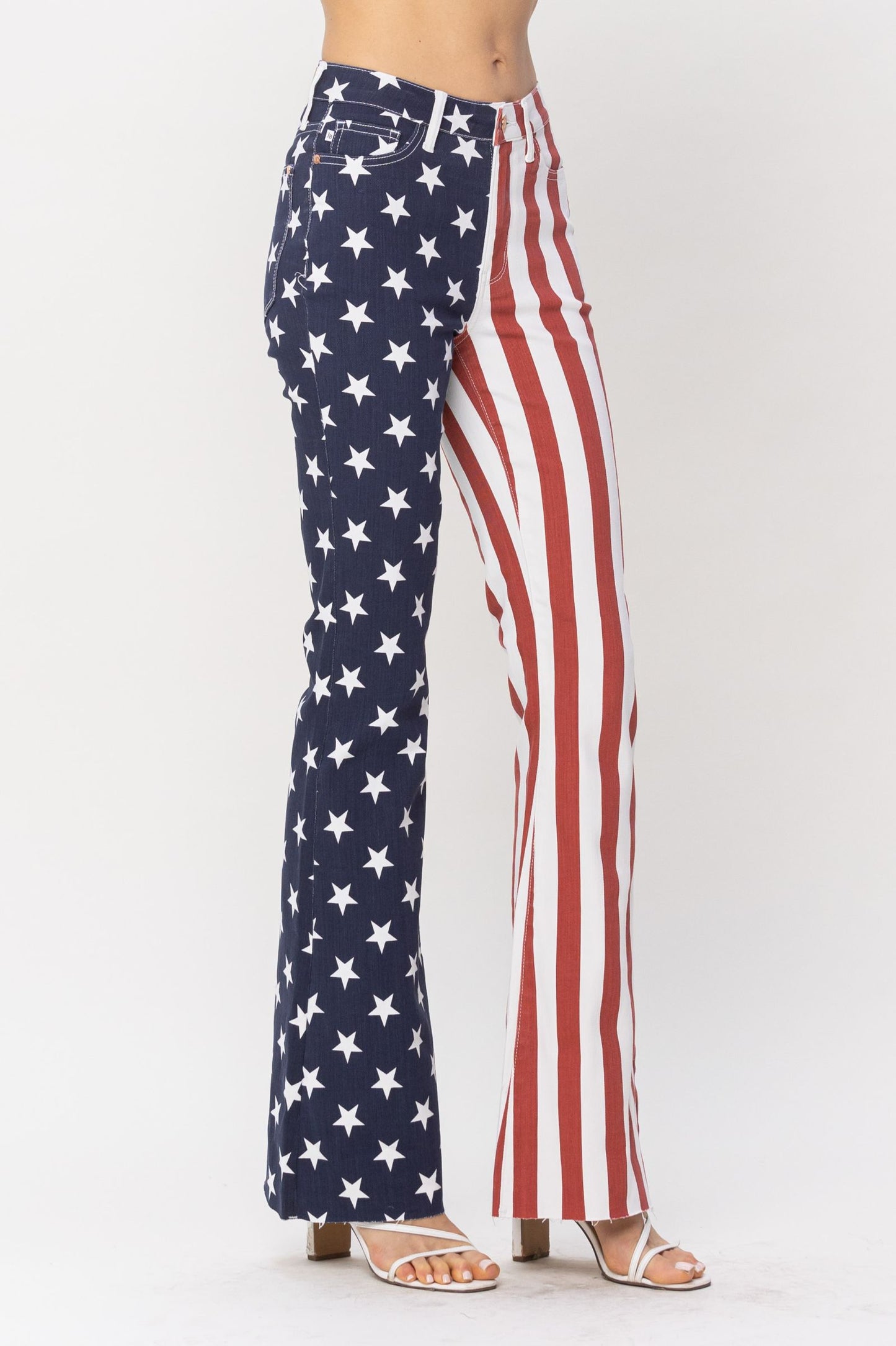High Waist American Flag Flare - Judy Blue 88560