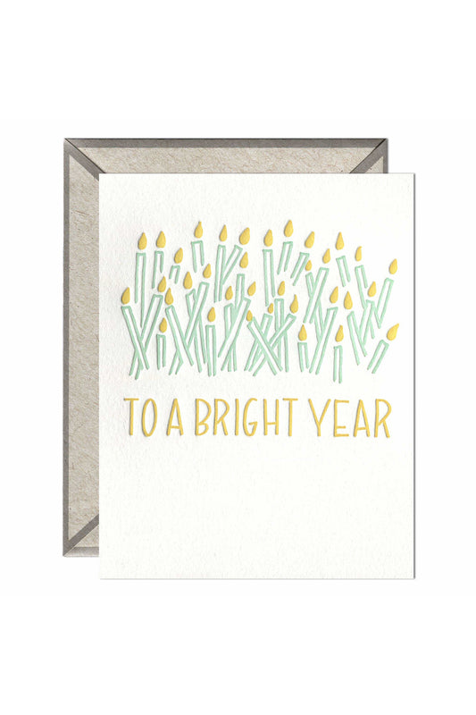 To A Bright Year - greeting card