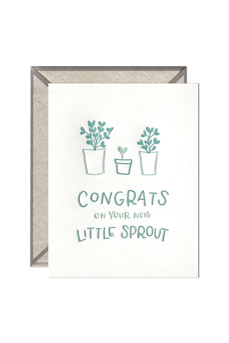 Little Sprout Congrats - greeting card