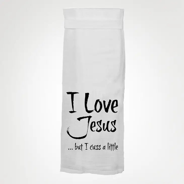 I Love Jesus Tea Towel