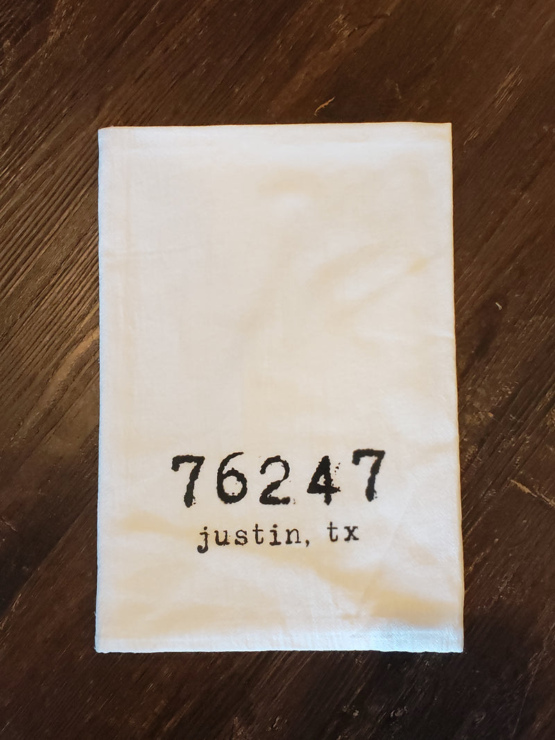 76247 Justin, TX - Cotton Tea Towel