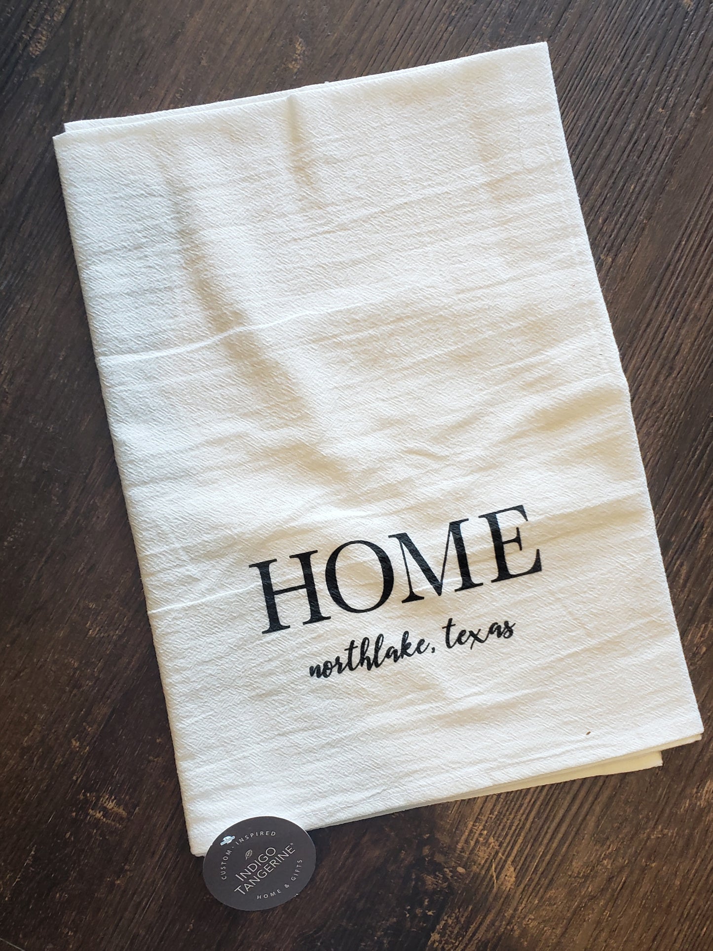 Home with Northlake, TX Tea Towel