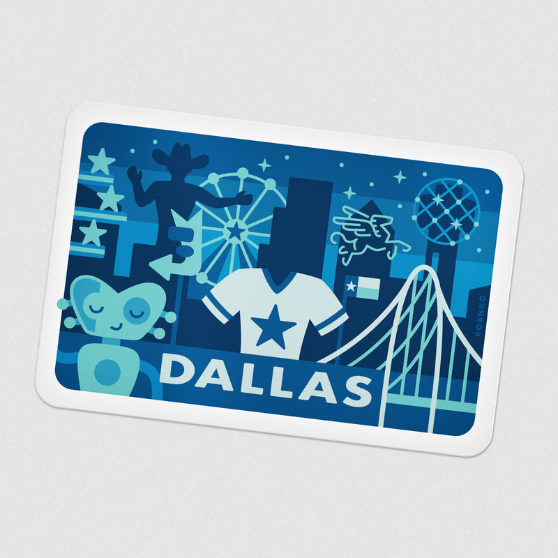 Texas Town Postcard - Dallas