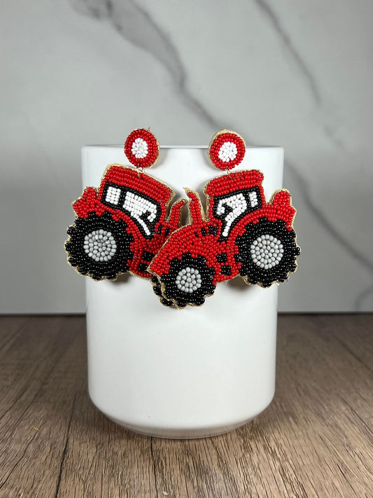 Tractor Earrings
