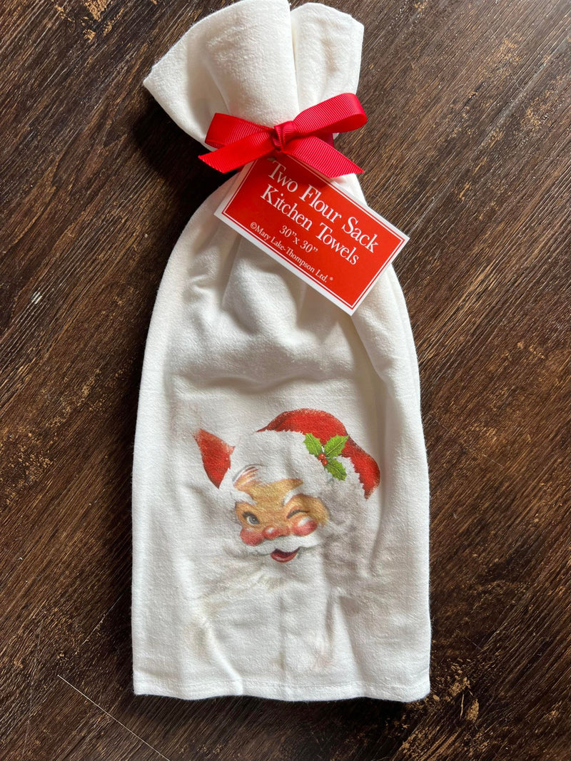 Santa Winking Towel Set