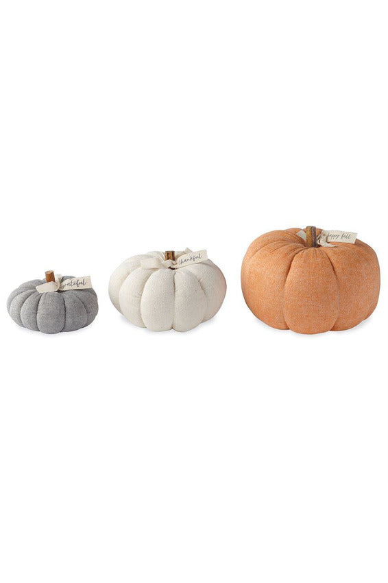 Stuffed Felted Wool Pumpkins - Mud Pie