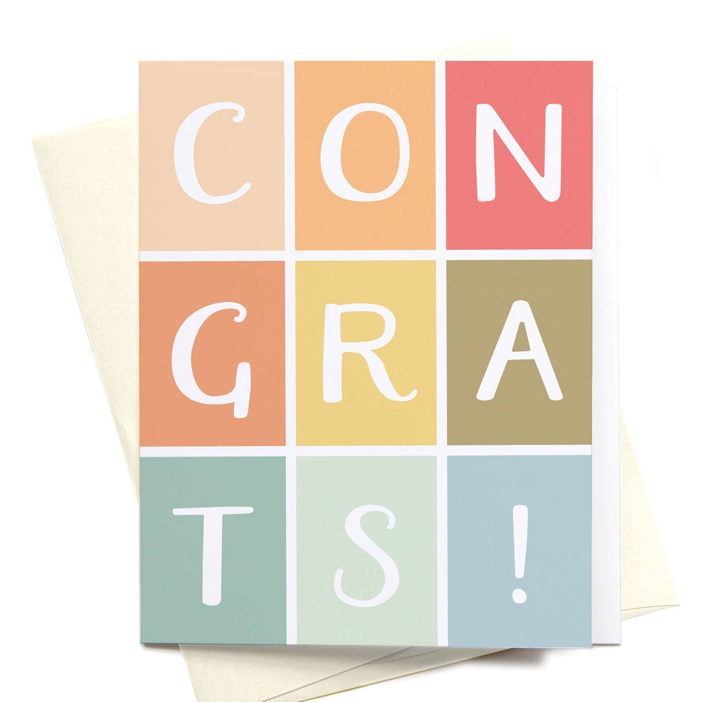 Congrats! Colorblocks Greeting Card