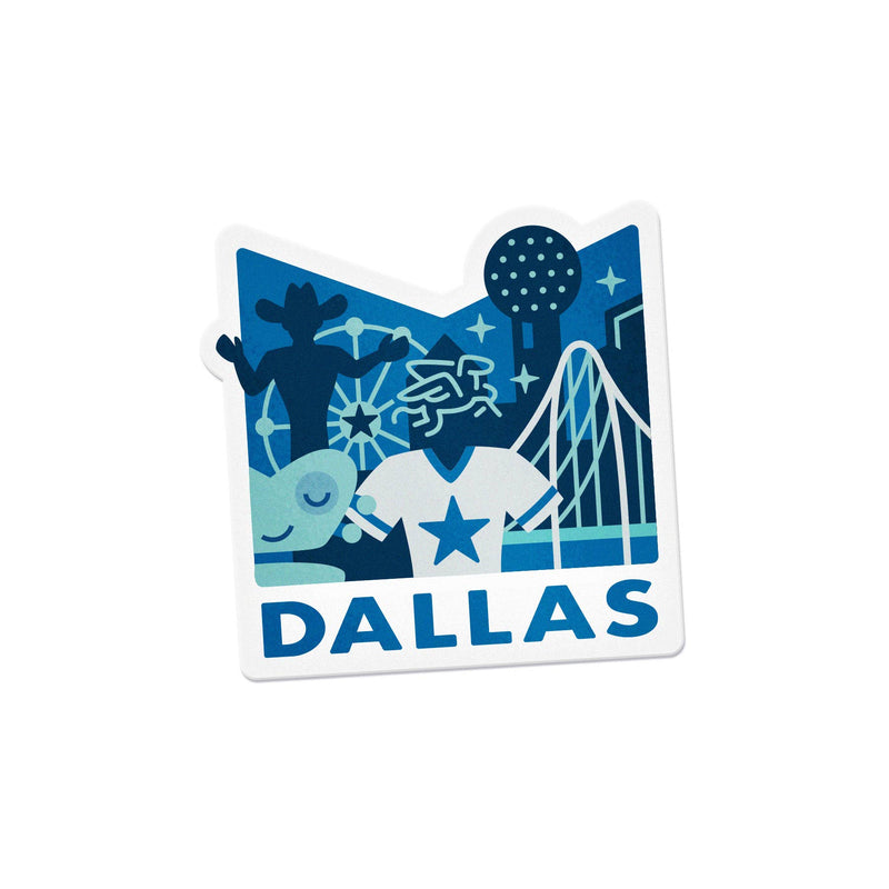 Texas Town Sticker - Dallas