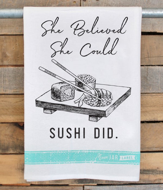 Sushi Did Tea Towel