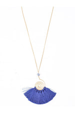 Swirl and Twirl Necklace, Sapphire