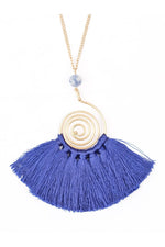 Swirl and Twirl Necklace, Sapphire