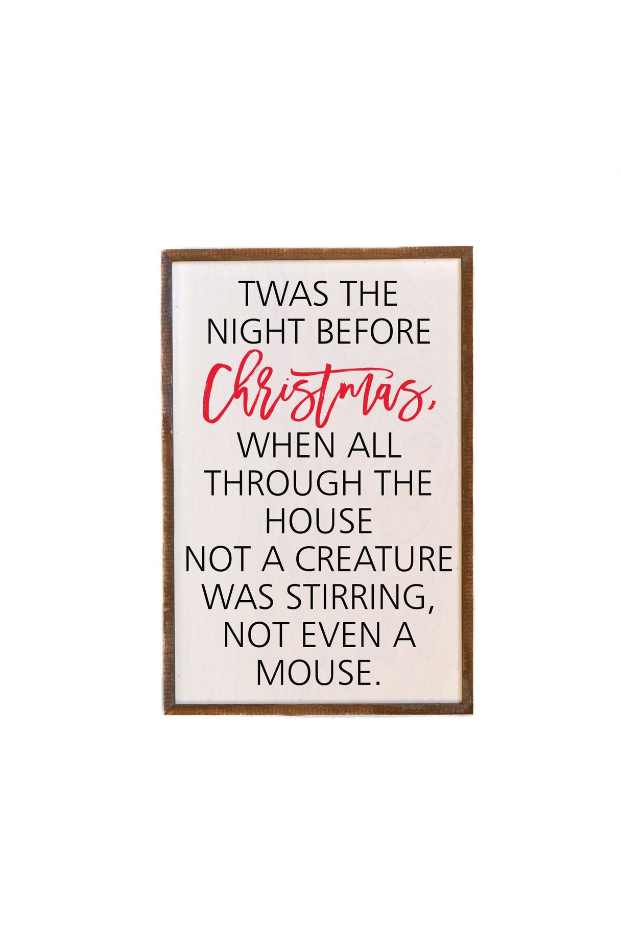 12x18 Twas The Night Before Christmas Sign