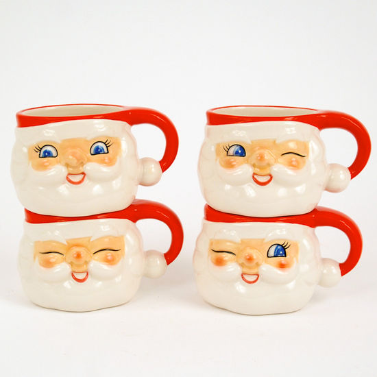 Winking Santa Mugs