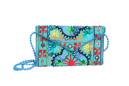 Embroidered Clutch