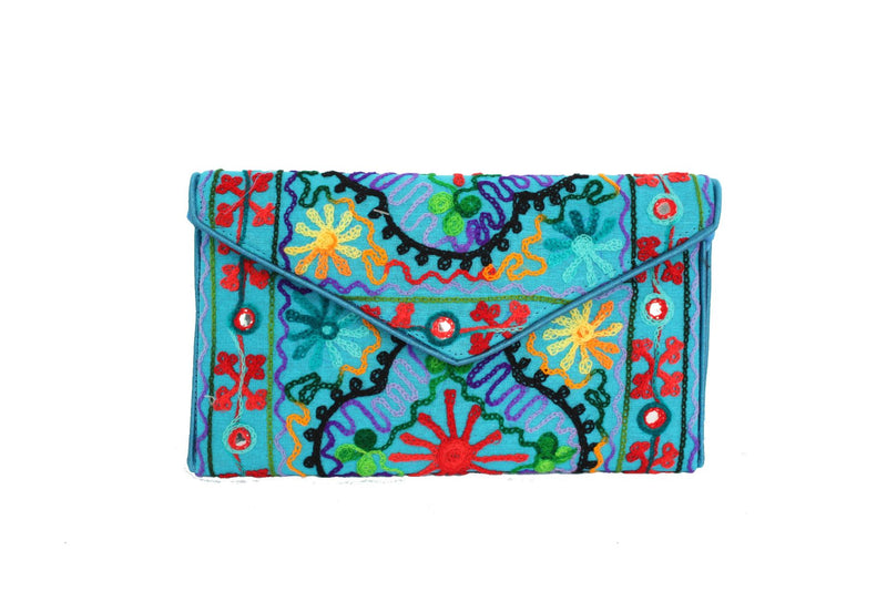Embroidered Clutch