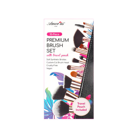 Premium Brush Set with Pouch