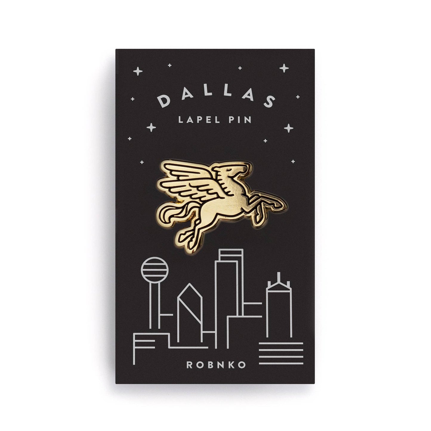 Dallas Pegasus Pin - Gold