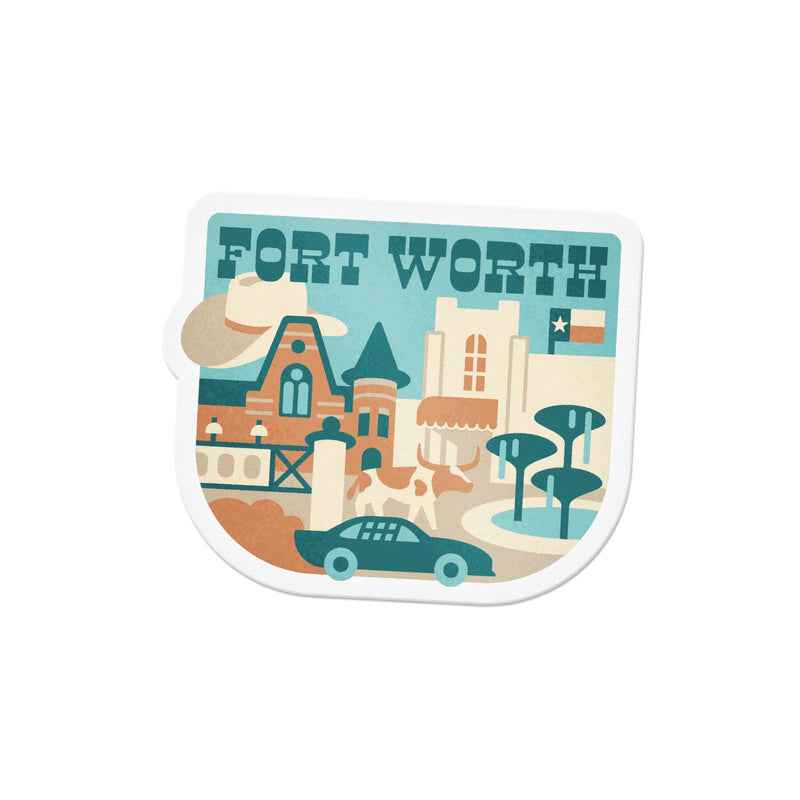 Texas Town Sticker - Fort Worth
