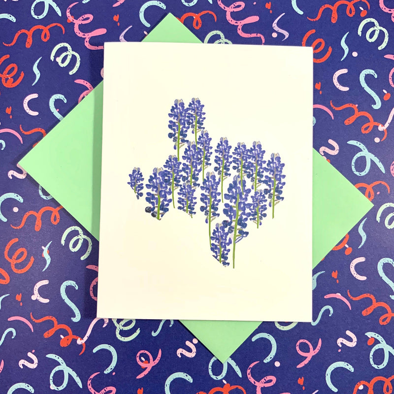 Texas Bluebonnet Floral Card