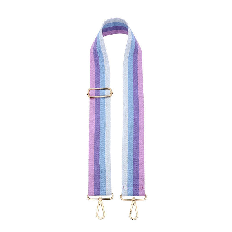 Multi-Lavender Striped Guitar Strap