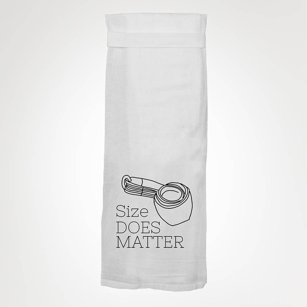 Size Does Matter Tea Towel