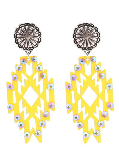 Geometric Cut Out Earrings