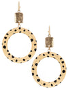 Dalmatian Style Round Earrings