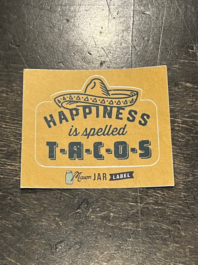 Happiness is Spelled Sticker