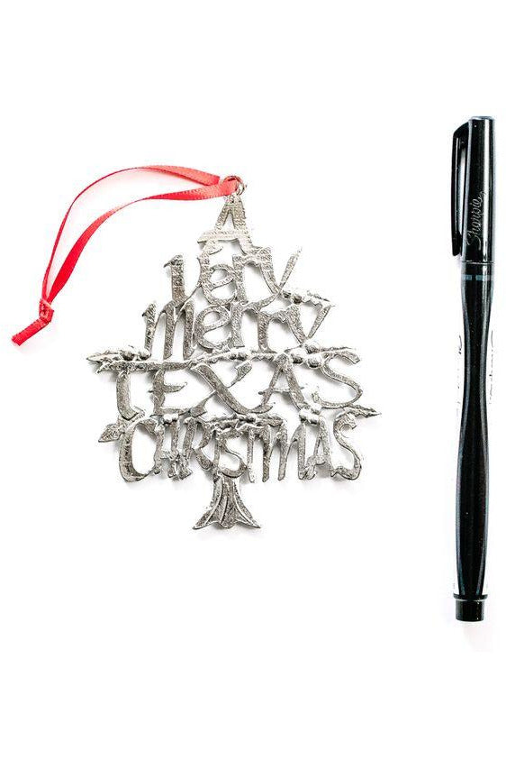 Handmade Texas TX Home State Christmas Ornament