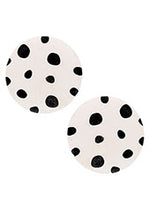 Circle Dalmatian Earrings